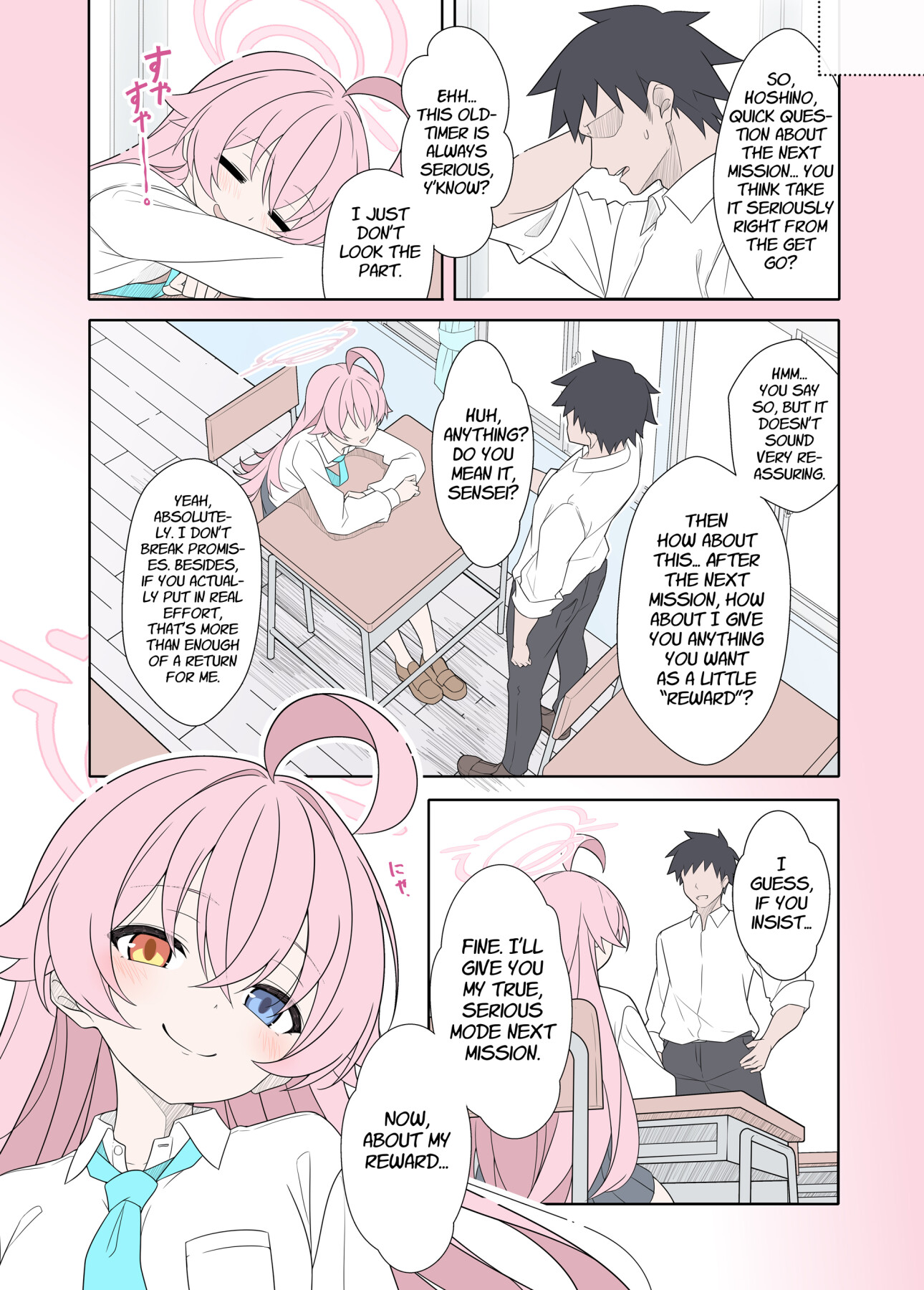 Hentai Manga Comic-Shiroko Terror Demands a Reward-Read-7